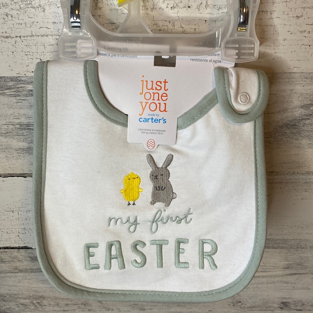 Carters My First Easter Bib NEW